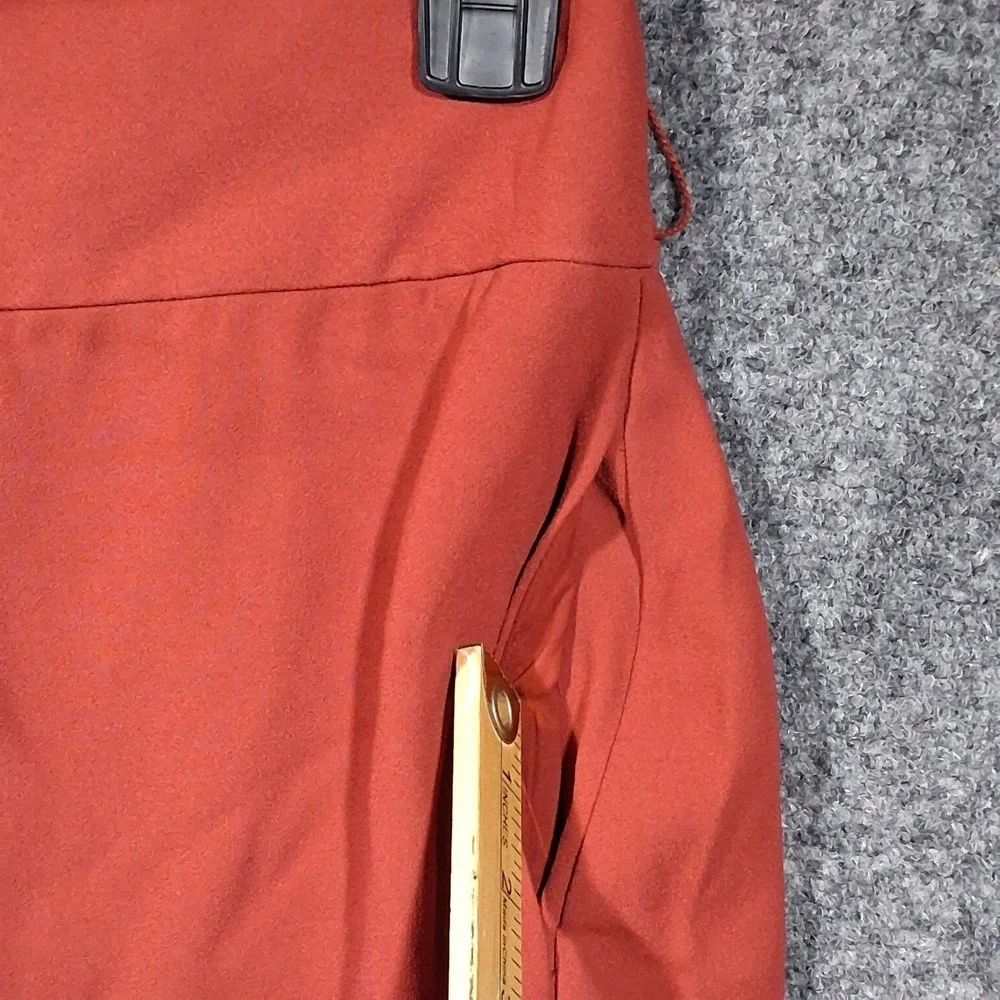 Express Womens‎ Rust Orange Front Slit Midi Pencil Skirt Size 2 007738915